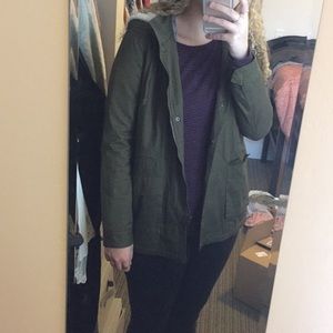 Forever 21 green utility jacket